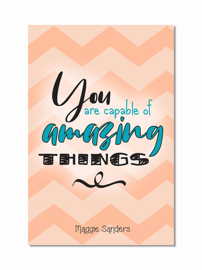 Amazing Things Orange Nottai Inspiration Paperback Notebook Front Cover