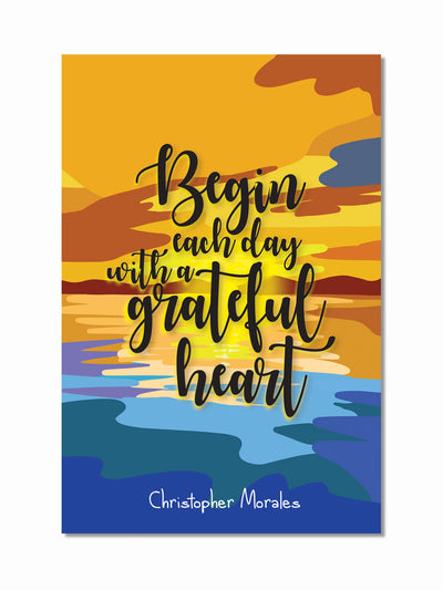 Grateful Heart Nottai Inspiration Paperback Notebook Front Cover