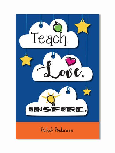 Teaching Inspiration Nottai Educator Paperback Notebook Dark Blue Front Cover