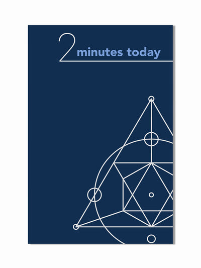2 Minutes Today Nottai Focus Hardcover Journal Front Cover
