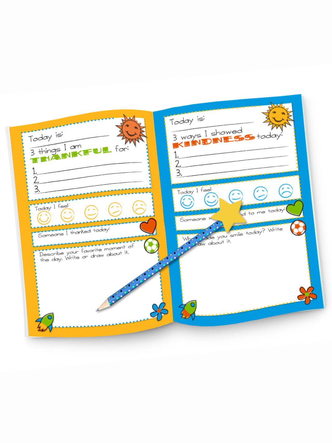 3 Minute Gratitude Journal for Kids | Nottai