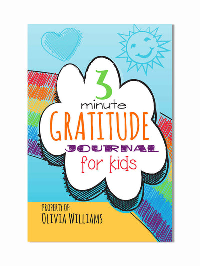 3 Minute Gratitude Journal for kids from Nottai Front Cover