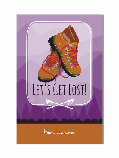 Lets Get Lost Nottai Purple Hardcover Travel Journal Front Cover